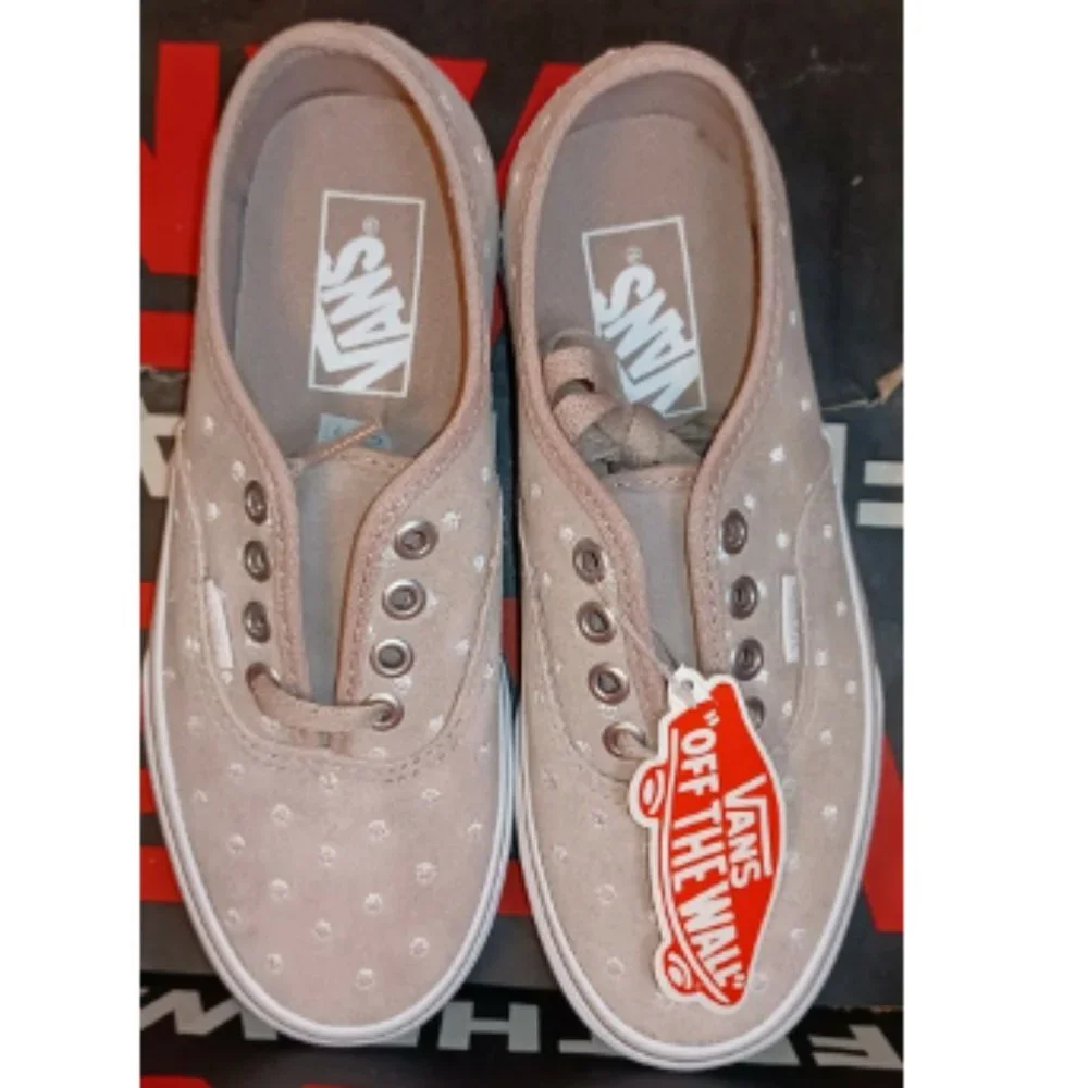 Vans Authentic Platform 2.0 Suede Polka Dot Shadow Gray/True White VNOA3AV8T7U